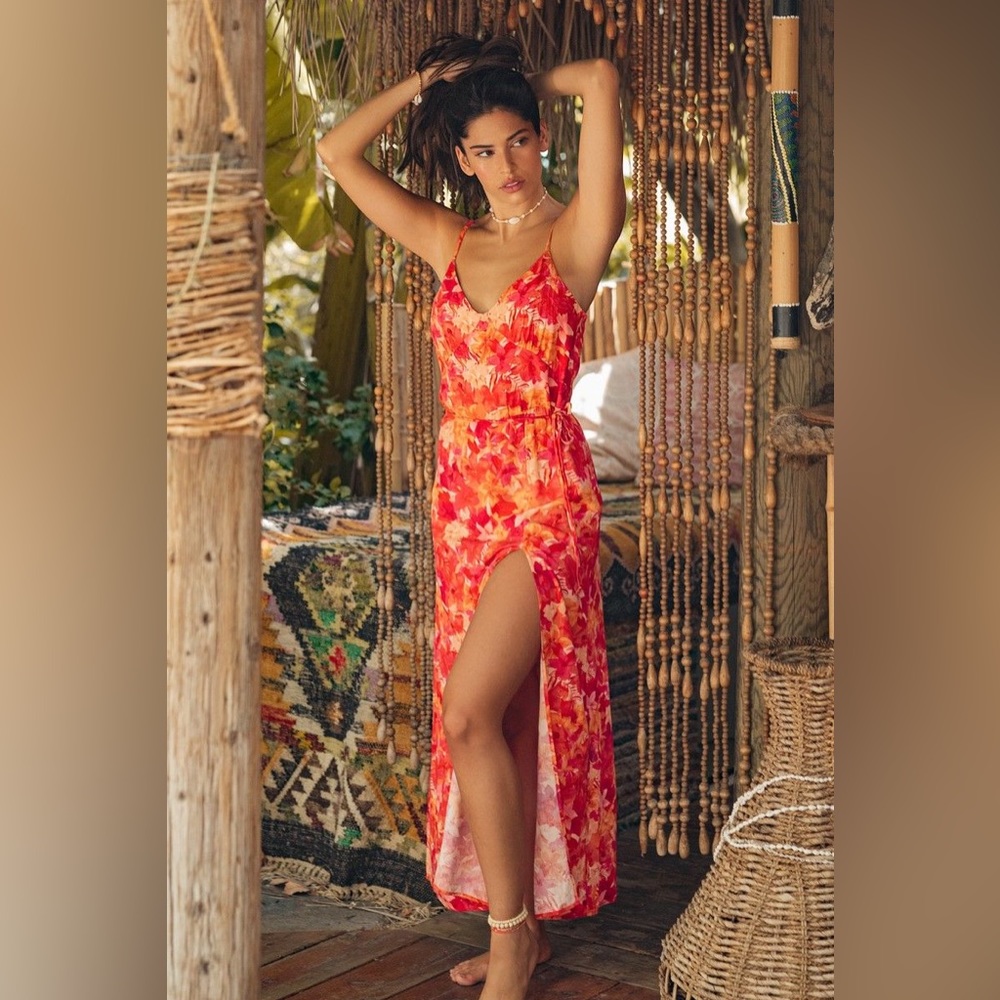 L*Space NWT floral slit dress Harper large